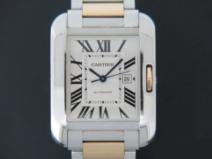 Cartier Anglaise Rosegold/Steel  Silver Dial W5310007