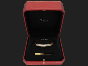 Cartier Love Bracelet Yellow Gold Size 18 NEW