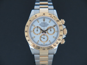 Rolex Daytona Gold/Steel White Dial 116523