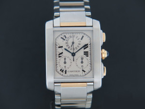 Cartier Tank Francaise Chronoflex Gold/Steel