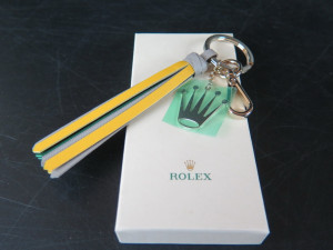 Rolex Leather Keychain