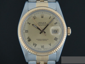 Rolex Datejust Gold/Steel Champagne Dial 16013