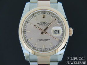 Rolex Datejust Everose/Steel NEW 116201 Pink Dial 