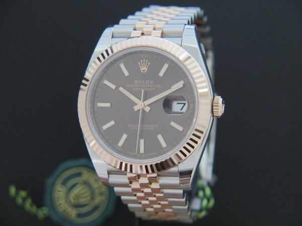 Rolex - Datejust Chocolate/Rose gold Newest Model 41 NEW