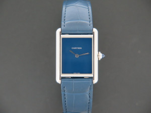 Cartier Tank Must Large Blue Dial WSTA0055 NEW