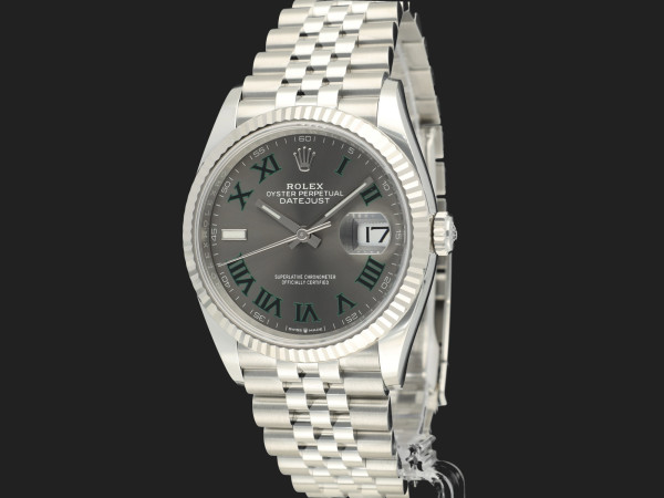 Rolex - Datejust Slate Roman Dial 126234 NEW