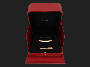 Cartier Love Bracelet Small Model Rose Gold Size 19