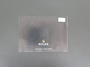 Rolex Oyster Booklet English