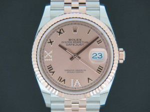 Rolex Datejust Everose/Steel RosÃ© Diamond Dial NEW 126231