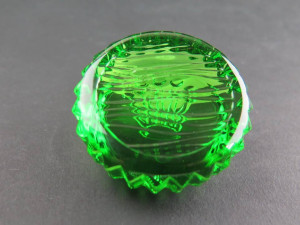 Rolex Paperweight green crystal Triplock