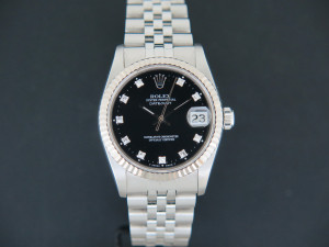 Rolex Datejust 31 Black Diamond Dial 68274