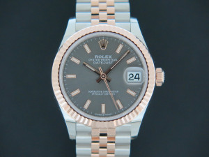 Rolex Datejust 31 Everosegold/Steel Slate Dial NEW 278271