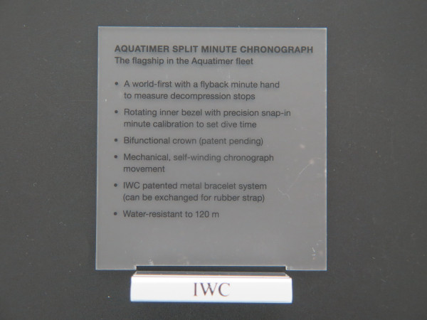 IWC - Display piece