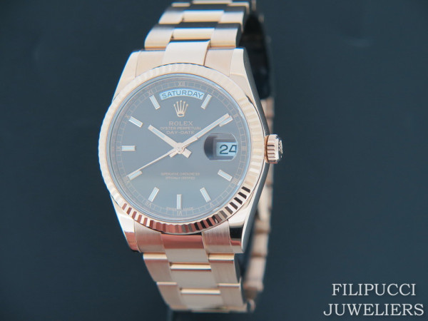 Rolex - Day-Date Everose Chocolate Dial 118235 