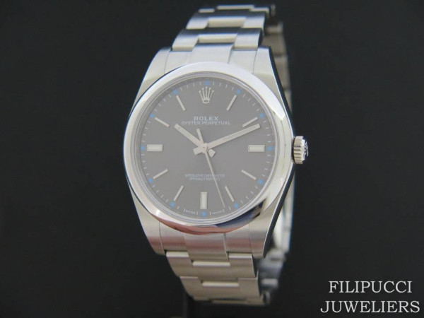 Rolex - Oyster Perpetual Dark Rhodium NEW 114300          