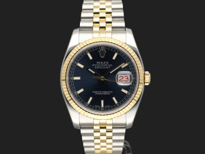Rolex Datejust Gold/Steel Blue Dial 116233