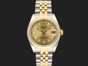 Rolex Datejust 31 Gold/Steel Champagne Dial 178273