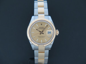 Rolex Lady-Datejust Gold/Steel Champagne Dial 279173 NEW