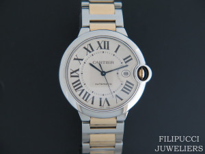 Cartier Ballon Bleu Gold/Steel 42MM  W69009Z3 Automatic