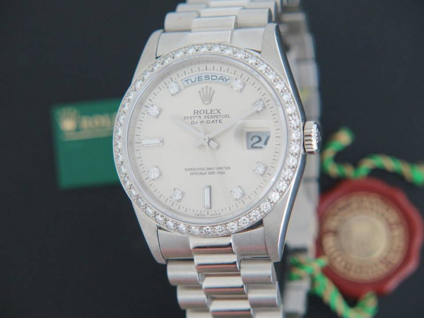 Rolex - Day-Date Platinum Diamonds 18346