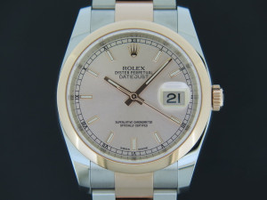 Rolex Datejust Everose/Steel NEW 116201 Pink Dial  