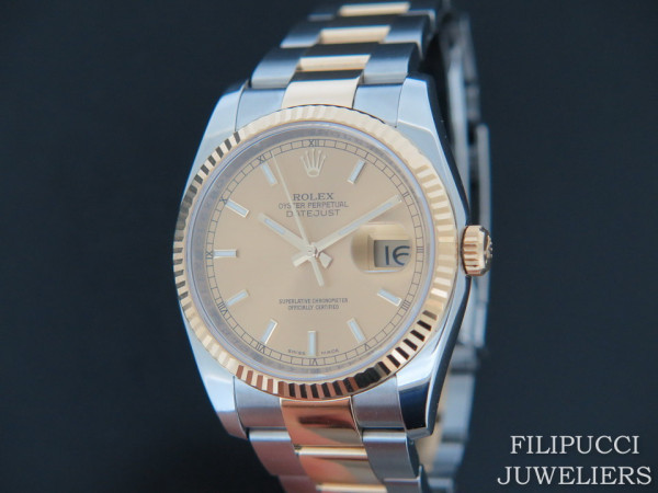 Rolex - Datejust Gold/Steel Champagne Dial 116233