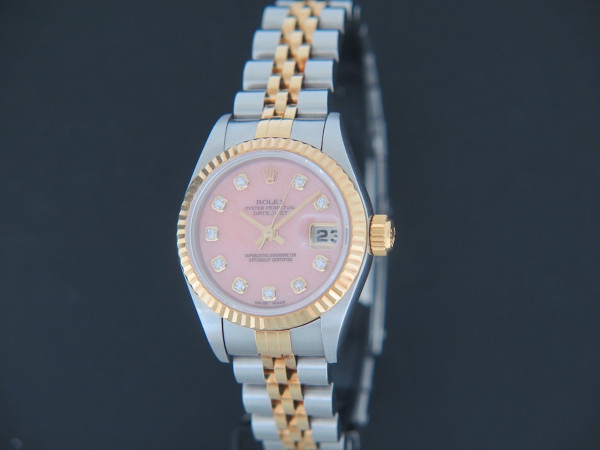 Rolex - Lady-Datejust Gold/Steel Pink Coral Dial 79173