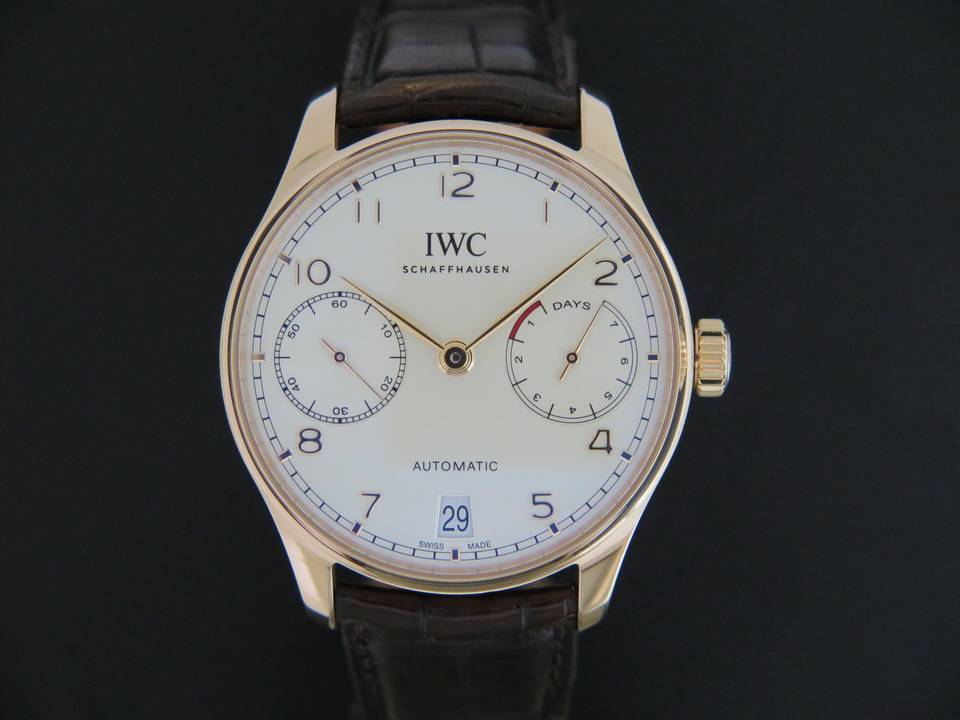IWC Portugieser Automatic Rose Gold IW500701 Watches Filipucci Juweliers