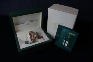 Rolex Datejust 36 Gold/Steel Champagne Diamond Dial 116233 