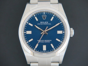 Rolex Oyster Perpetual Blue Dial 126000 NEW