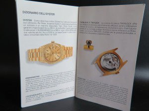 Rolex Model Brochure Booklet 1993 Italian