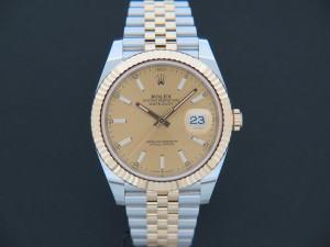 Rolex Datejust 41 Gold/Steel Champagne Dial 126333