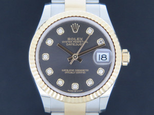 Rolex Datejust 31 Gold/Steel Dark Grey Diamond Dial 278273