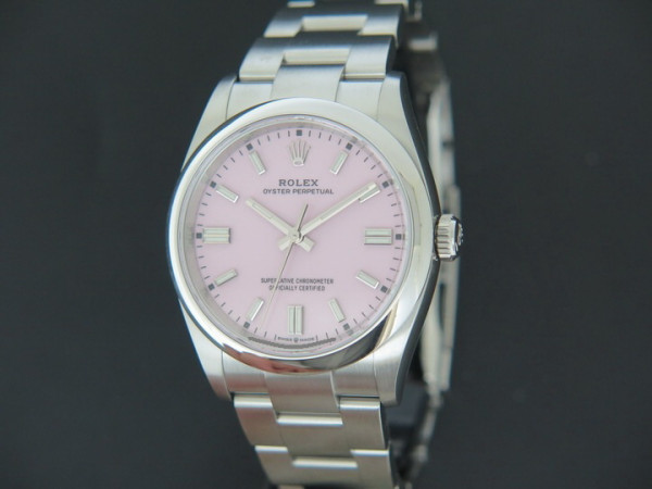 Rolex - Oyster Perpetual Candy Pink Dial 126000 NEW
