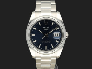 Rolex Date 34 Blue Dial 115200