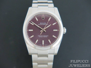 Rolex Oyster Perpetual Red Grape 114200 NEW 2020