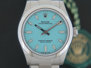 Rolex Oyster Perpetual 31 Turquoise Dial 277200 NEW
