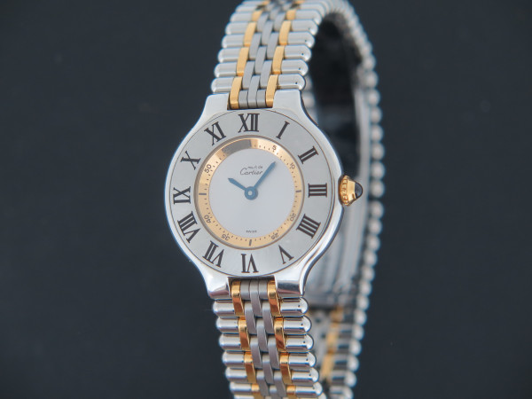 Cartier - Must 21 Gold/Steel Grey Dial 1340