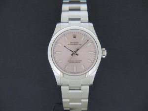 Rolex Oyster Perpetual 34 Pink Dial 124200 NEW