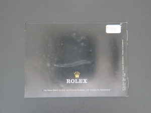 Rolex Oyster Booklet English