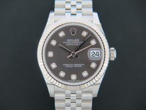 Rolex Datejust 31 Dark Grey Diamond Dial 278274 NEW