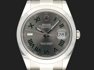 Rolex Datejust 41 Slate Roman Dial 126300 NEW