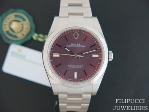 Rolex Oyster Perpetual Red Grape NEW 114300 2020