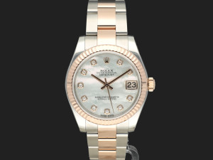 Rolex Datejust 31 Everosegold/Steel MOP Diamond Dial 178271