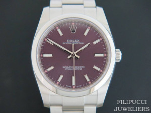 Rolex Oyster Perpetual Red Grape 114200 NEW 2020