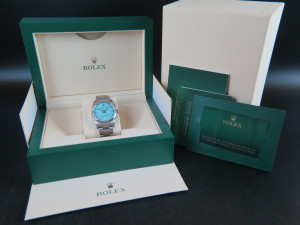 Rolex Oyster Perpetual 36 Turquoise Dial 126000 NEW