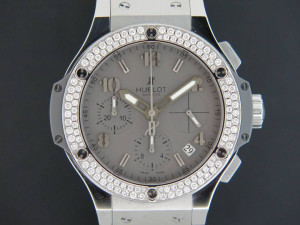 Hublot Big Bang 41mm Earl Gray Diamond Chronograph