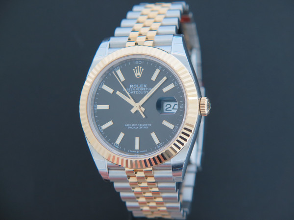 Rolex - Datejust 41 Gold/Steel Black Dial 126333 NEW FULL STICKERS