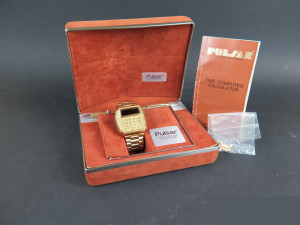 Pulsar Time Computer Calculator 18K GOLD