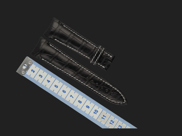 Breguet - Black Alligator Leather Strap 22/18MM NEW